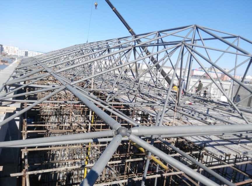 南宫商贸城屋顶网架工程