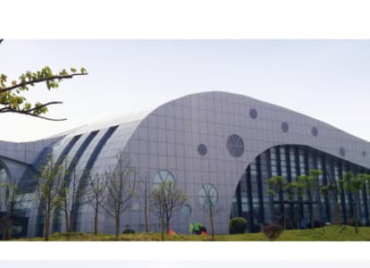 南宫会议中心外景网架工程